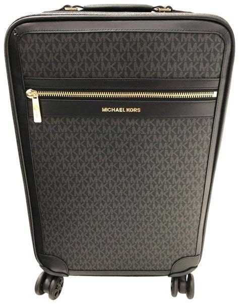 black michael kors luggage|michael kors trolley suitcase.